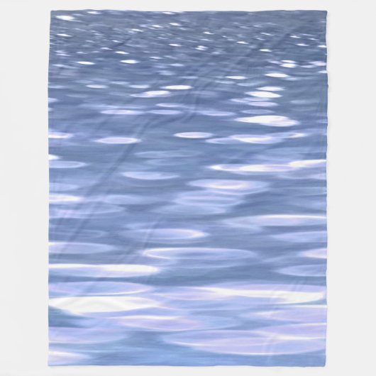 Abstracte #3: Powder blue shimmer Fleece Deken (Voorkant)