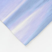 Abstracte #3: Powder blue shimmer Fleece Deken (Hoek)