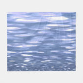 Abstracte #3: Powder blue shimmer Fleece Deken (Voorkant (Horizontaal))