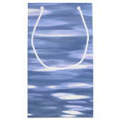 Abstracte #3: Powder blue shimmer Klein Cadeauzakje (Achterkant)