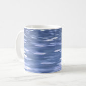 Abstracte #3: Powder blue shimmer Koffiemok (Voorkant links)
