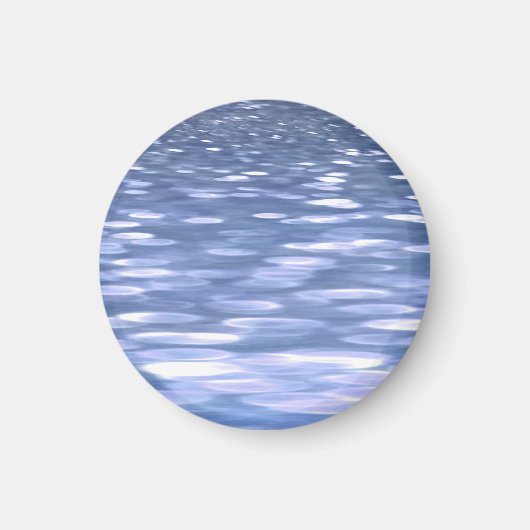 Abstracte #3: Powder blue shimmer Magneet (Voorkant)