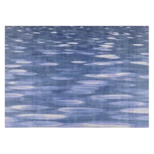 Abstracte #3: Powder blue shimmer Snijplank (Voorkant)