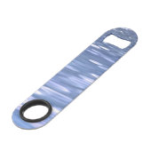 Abstracte #3: Powder blue shimmer Speed Flessenopener (Voorkant Gekanteld)