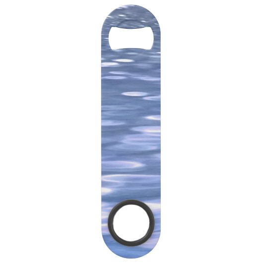 Abstracte #3: Powder blue shimmer Speed Flessenopener (Voorkant)