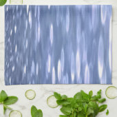 Abstracte #3: Powder blue shimmer Theedoek (Gevouwen)