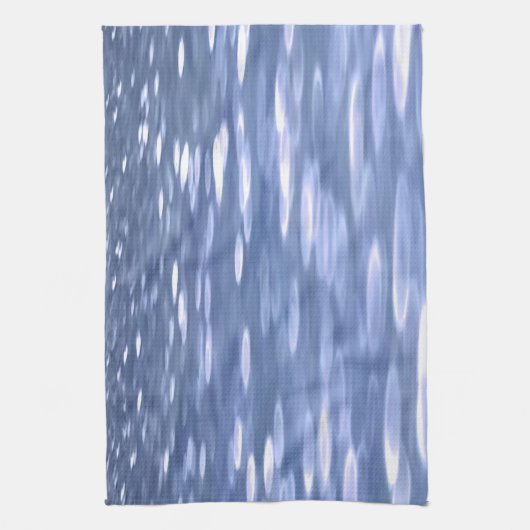 Abstracte #3: Powder blue shimmer Theedoek (Verticaal)