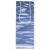 Abstracte #3: Powder blue shimmer Wijn Cadeautas (Voorkant)