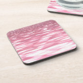 Abstracte #3: Roze shimmer Drankjes Onderzetter (Linkerzijde)