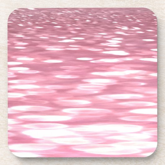 Abstracte #3: Roze shimmer Drankjes Onderzetter (Voorkant)