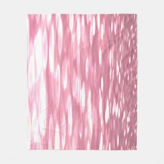 Abstracte #3: Roze shimmer Fleece Deken (Voorkant)