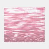 Abstracte #3: Roze shimmer Fleece Deken (Voorkant (Horizontaal))