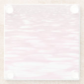 Abstracte #3: Roze shimmer Glazen Onderzetter (Achterkant)