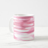 Abstracte #3: Roze shimmer Koffiemok (Voorkant links)