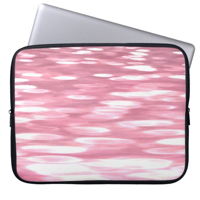 Abstracte #3: Roze shimmer Laptop Sleeve (Voorkant)