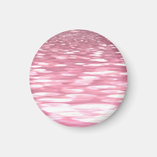 Abstracte #3: Roze shimmer Magneet (Voorkant)