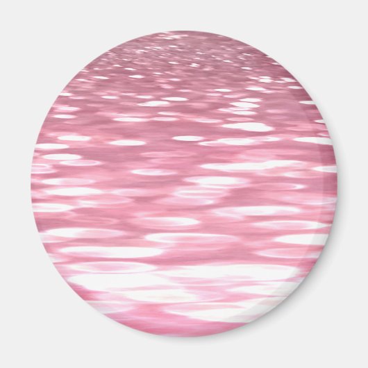 Abstracte #3: Roze shimmer Magneet (Voorkant)