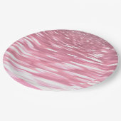 Abstracte #3: Roze shimmer Papieren Bordje (Gekanteld)