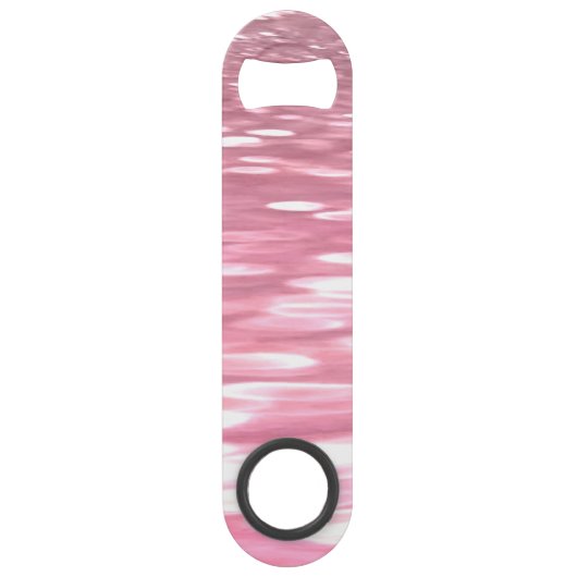 Abstracte #3: Roze shimmer Speed Flessenopener (Achterkant)