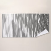 Abstracte #3: Zilver grijze shimmer Badhanddoek (Badhanddoek)