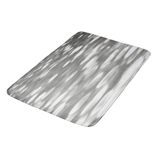 Abstracte #3: Zilver grijze shimmer Badmat (Gekanteld)