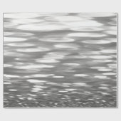 Abstracte #3: Zilver grijze shimmer Cadeaupapier (Vlak)