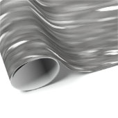 Abstracte #3: Zilver grijze shimmer Cadeaupapier (Rol Hoek)