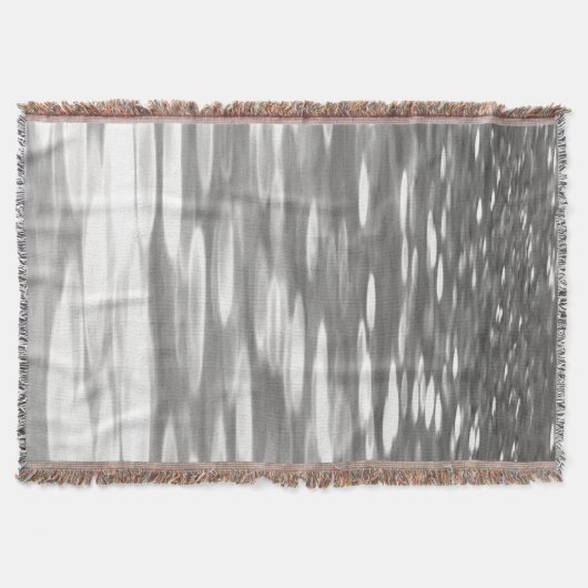 Abstracte #3: Zilver grijze shimmer Deken (Voorkant)