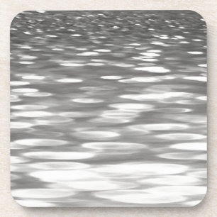 Abstracte #3: Zilver grijze shimmer Drankjes Onderzetter