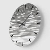 Abstracte #3: Zilver grijze shimmer Grote Klok (Hoek)