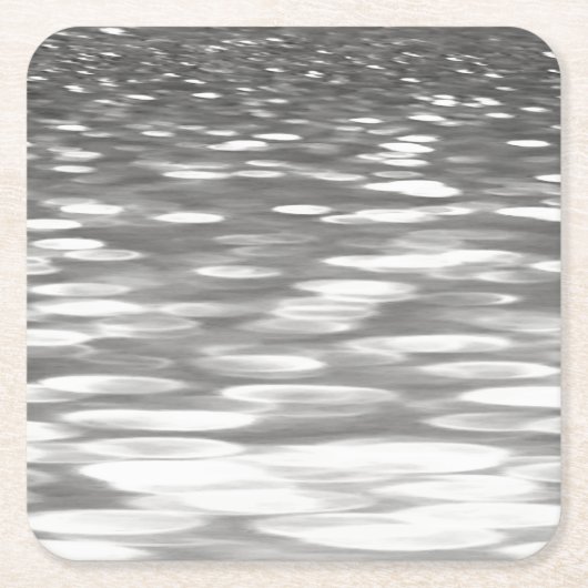 Abstracte #3: Zilver grijze shimmer Kartonnen Onderzetters (Voorkant)