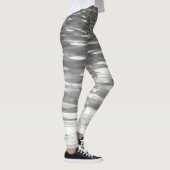 Abstracte #3: Zilver grijze shimmer Leggings (Rechts)