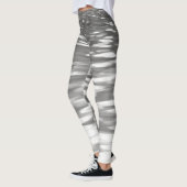 Abstracte #3: Zilver grijze shimmer Leggings (Links)