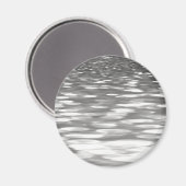Abstracte #3: Zilver grijze shimmer Magneet (Voorkant / Achterkant)