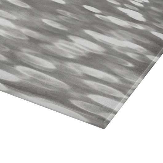 Abstracte #3: Zilver grijze shimmer Snijplank (Hoek)