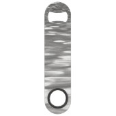 Abstracte #3: Zilver grijze shimmer Speed Flessenopener (Achterkant)