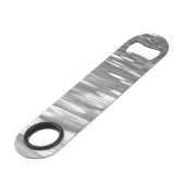 Abstracte #3: Zilver grijze shimmer Speed Flessenopener (Achterkant Gekanteld)