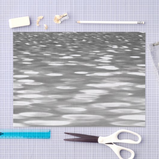 Abstracte #3: Zilver grijze shimmer Tissuepapier (Craft)