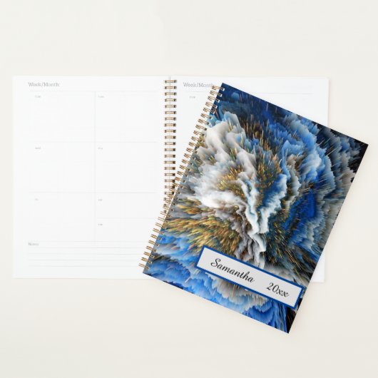 Abstracte 3D Art Gepersonaliseerde Planner (Display)