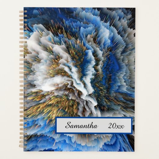 Abstracte 3D Art Gepersonaliseerde Planner (Voorkant)