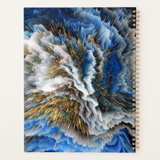 Abstracte 3D Art Gepersonaliseerde Planner (Achterkant)