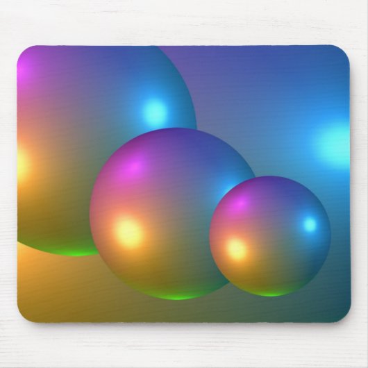 Abstracte 3d-bollen muismat (Voorkant)
