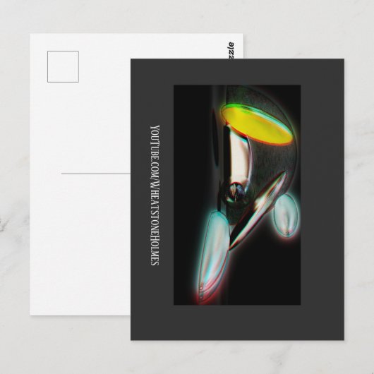 Abstracte 3D Briefkaart (Voorkant / Achterkant)