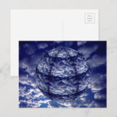 Abstracte 3D-cloud Briefkaart (Voorkant / Achterkant)