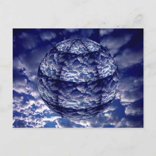 Abstracte 3D-cloud Briefkaart (Voorkant)