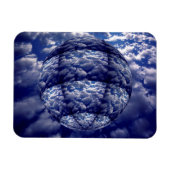 Abstracte 3D-cloud Magneet (Horizontaal)