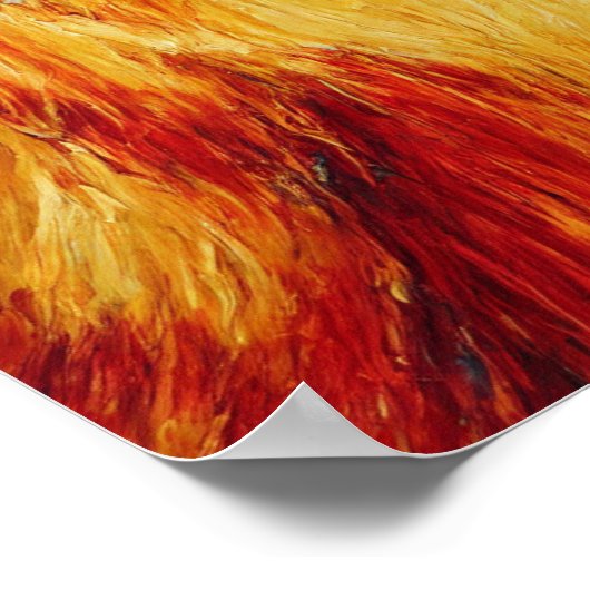 Abstracte 3D digitale olieverf Poster (Hoek)