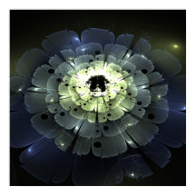 Abstracte 3D fractale ventilator