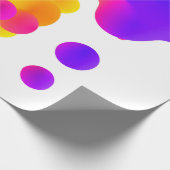 Abstracte 3d kleurrijke gradiëntdruppels vloeistof cadeaupapier (Hoek)