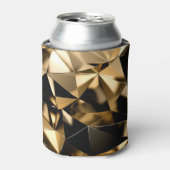 Abstracte 3D kristallen driehoek achtergrond. Blikjeskoeler (Blikje Voorkant)